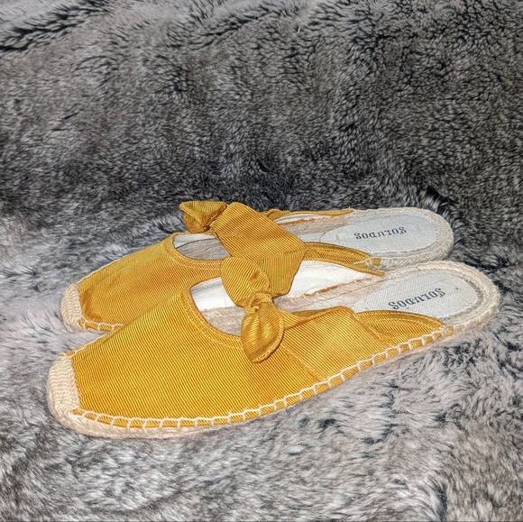 Soludos Alma Bow Espadrille Mule in Marigold Women's 8.5 - Picture 7 of 12